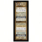 Family Rules Shutter By Marla Rae, Ready to Hang Framed Print, Black Frame