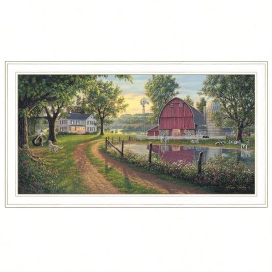 Road Home By Kim Norlien, Ready to Hang Framed Print, White Frame