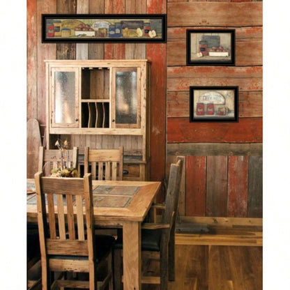Trendy Decor 4U Country Kitchen Framed Wall Art, Modern Home Decor 3 Piece Vignette Living Room, Bedroom Farmhouse Wall Decoration by Pam Britton