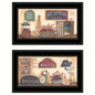 Bath 2 - Piece Vignette By Pam Britton, Black Frame