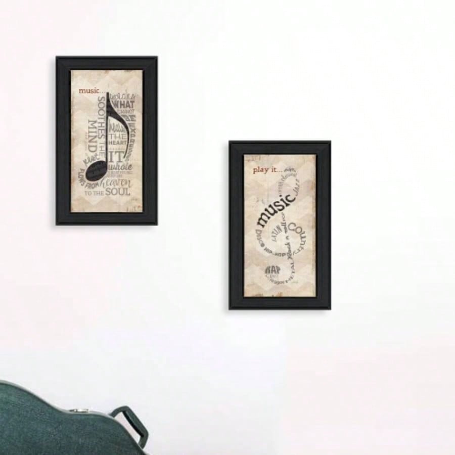 Music 2 - Piece Vignette By Marla Rae, Black Frame