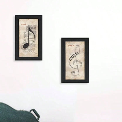 Music 2 - Piece Vignette By Marla Rae, Black Frame
