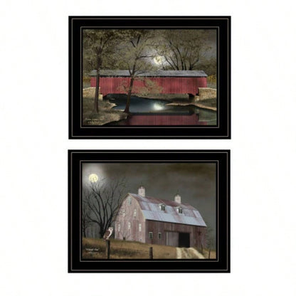 Midnight Moon By Billy Jacobs, Black Frame