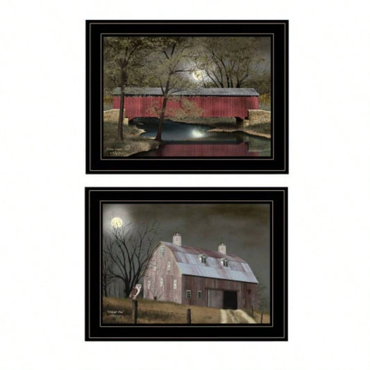 Midnight Moon By Billy Jacobs, Black Frame