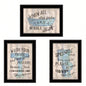 Bathroom Humor 3 - Piece Vignette By Debbie DeWitt, Black Frame