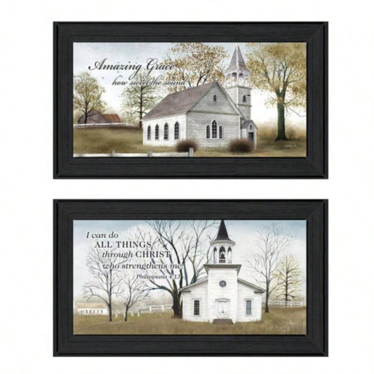 Trendy Decor 4U Grace Framed Wall Art, Modern Home Decor Framed Print Living Room, Bedroom Farmhouse Wall Decoration by Billy Jacobs