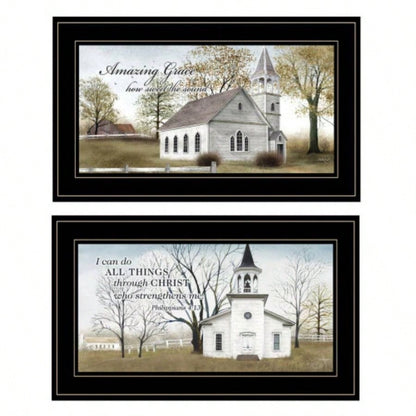 Grace 2 - Piece Vignette By Billy Jacobs, Black Frame