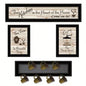 Kitchen IV 4 - Piece Vignette with 1 - 7Pegs Mug Rack, Black Frame