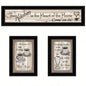 Kitchen - Come In Vignette 3 - Piece By TrendyDecor4U, Black Frame