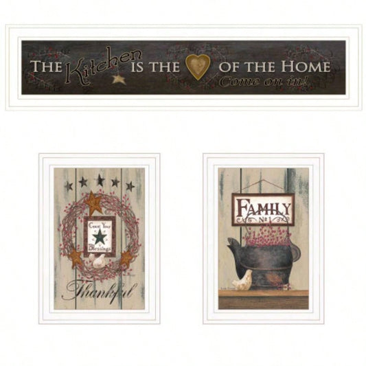 Kitchen vignette 3 - Piece By Trendy Decor 4U, White Frame