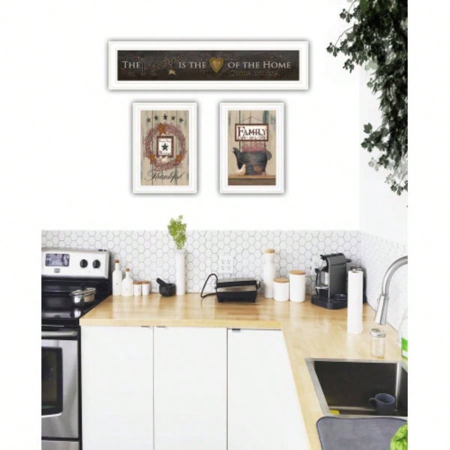 Kitchen vignette 3 - Piece By Trendy Decor 4U, White Frame