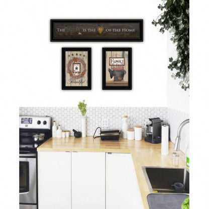 Kitchen vignette 3 - Piece By Trendy Decor 4U, Black Frame