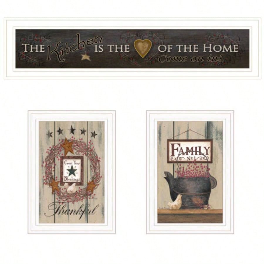 Kitchen vignette 3 - Piece By Trendy Decor 4U, White Frame
