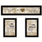 Love of Nature Kitchen 3 - Piece Vignette By Trendy Decor 4U, Black Frame
