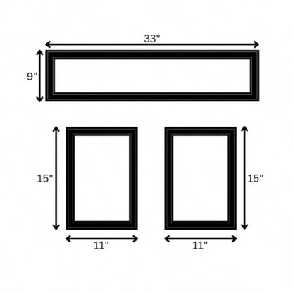 Kitchen vignette 3 - Piece By Trendy Decor 4U, Black Frame