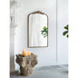24x 42 Gold Arch Mirror, Baroque Inspired Wall Decor Bathroom Bedroom Living Room