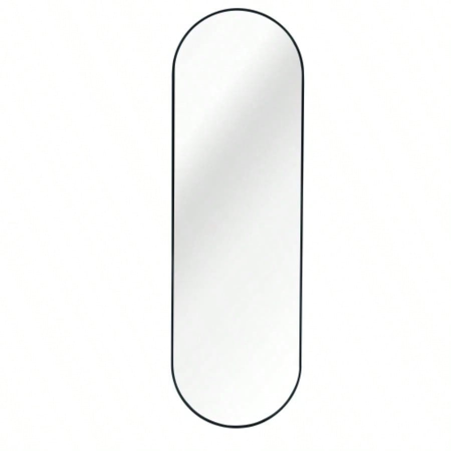 Black 63x 20IN Pill Shaped Full Lenghth Mirror or Bathroom mirror