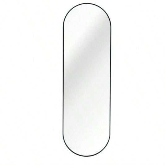 Black 63x 20IN Pill Shaped Full Lenghth Mirror or Bathroom mirror