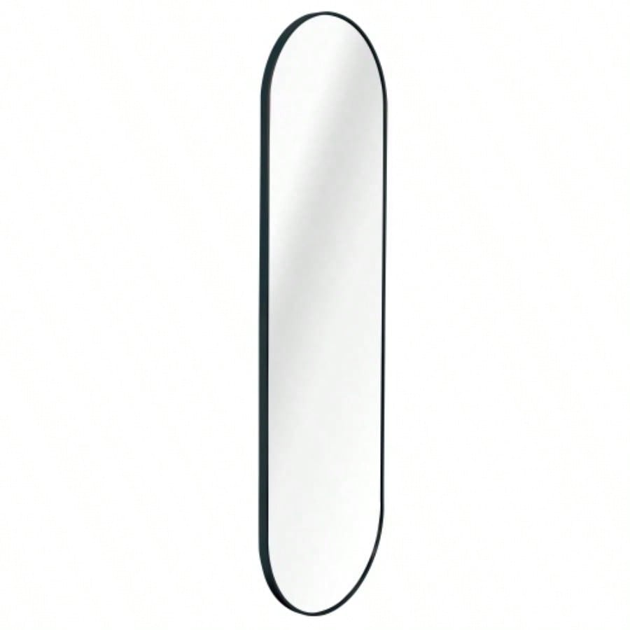 Black 63x 20IN Pill Shaped Full Lenghth Mirror or Bathroom mirror