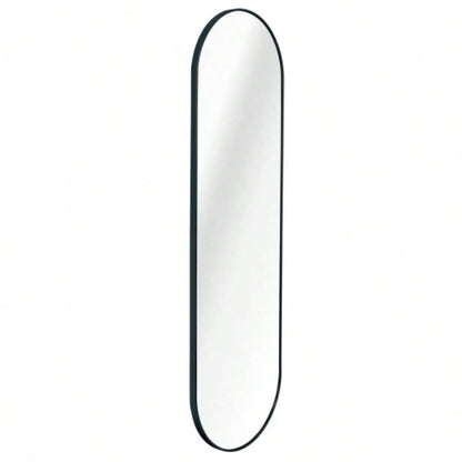 Black 63x 20IN Pill Shaped Full Lenghth Mirror or Bathroom mirror
