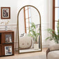 Iron Arch Retro Full Length Mirror With Supporting Feet, Living Room, Bedroom Silver