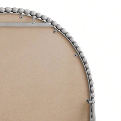 Iron Arch Retro Full Length Mirror With Supporting Feet, Living Room, Bedroom Silver