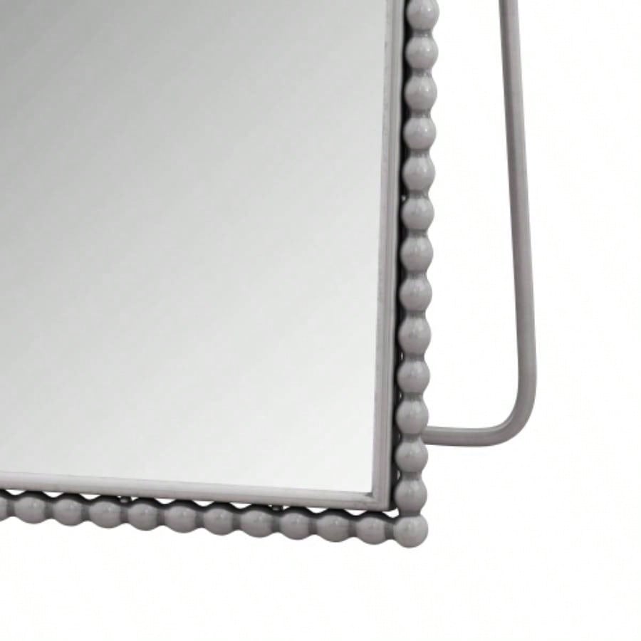 Iron Arch Retro Full Length Mirror With Supporting Feet, Living Room, Bedroom Silver