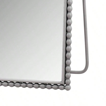 Iron Arch Retro Full Length Mirror With Supporting Feet, Living Room, Bedroom Silver