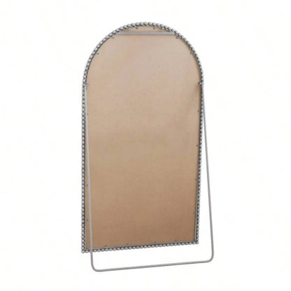 Iron Arch Retro Full Length Mirror With Supporting Feet, Living Room, Bedroom Silver