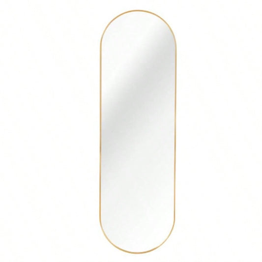 Gold 63x 20IN Pill Shaped Full Lenghth Mirror or Bathroom mirror