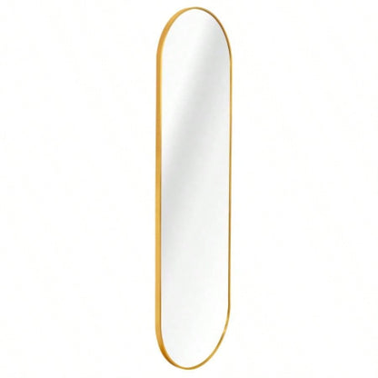 Gold 63x 20IN Pill Shaped Full Lenghth Mirror or Bathroom mirror