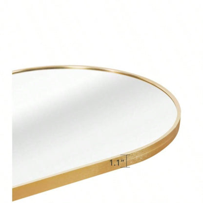 Gold 63x 20IN Pill Shaped Full Lenghth Mirror or Bathroom mirror