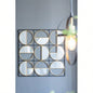 3 Mirror Piece Wall Mirror in Gold Rectangular Frame, Home Wall Decor Bedroom Living Room, 43x16