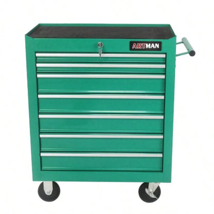 DRAWERS MULTIFUNCTIONAL CART WITH WHEELS - BLACK