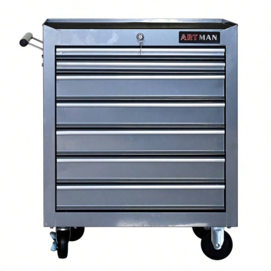 DRAWERS MULTIFUNCTIONAL CART WITH WHEELS - BLACK
