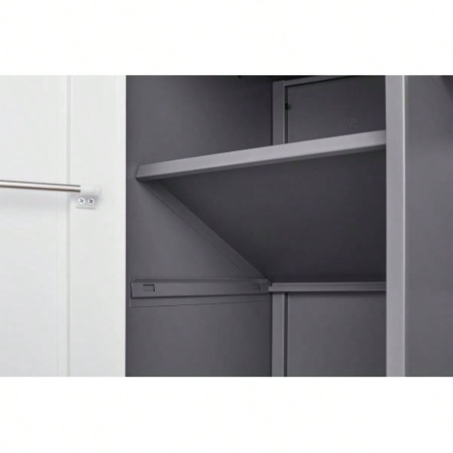 Outdoor Cabinet Outdoor Storage Cabinet Waterproof, Storage Cabinet cabinet with Shelves, Vertical Tall Garden Storage cabient Outdoor Storage Cabinet Weatherproof Outside in light gray