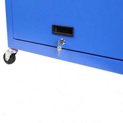 Rolling Chest with Wheels and 8 Drawers, Detachable Large Cabinet with Lock Garage, Locking Mechanic Cart with Black Liner Warehouse, Workshop, High Capacity