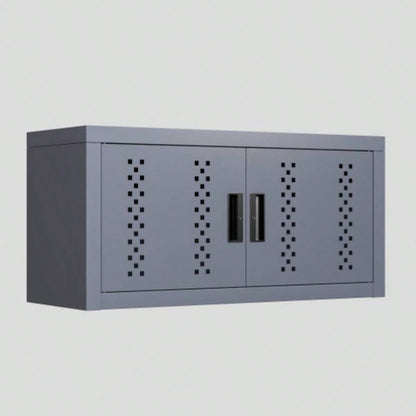 Metal garage cabinet with door, wall - mounted storage cabinet, floating cabinet basements, kitchens, and warehouses gray, 11.81 H