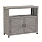 Potting with Storage Cabinet and Metal Table Top Outdoor Patio, Garden Furniture Wood Workstation 31.5x17x36