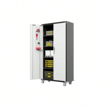 Garage Storage Cabinets with Locking Doors and 4 Adjustable Shelves