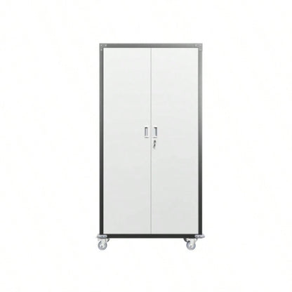 Garage Storage Cabinets with Locking Doors and 4 Adjustable Shelves