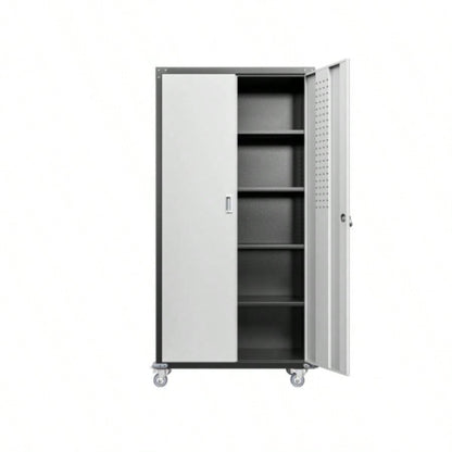 Garage Storage Cabinets with Locking Doors and 4 Adjustable Shelves