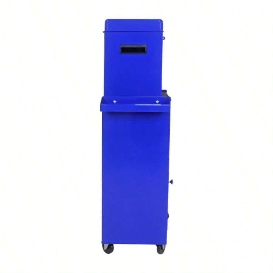 Rolling Chest, 5 - Drawer Box Organizer/Lockable Wheels Sliding Drawers Detachable Top Adjustable Shelf, Storage Cabinet Garage WorkshopBLUE