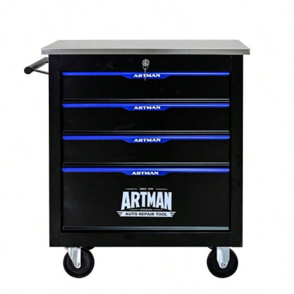 Movable Lockable Double Door Partition with Lock Multi - functional Hardware Storage Car Auto Repair Locker - BLAKBLUE