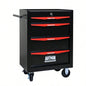 Rolling Metal Chest with 6 Drawers, 20 6 - Drawer Chest Cabinet with Ball Bearing Drawer Slides, Steel Storage Box Organizer - BLACKBLUE