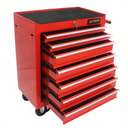DRAWERS MULTIFUNCTIONAL CART WITH WHEELS - RED
