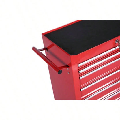 DRAWERS MULTIFUNCTIONAL CART WITH WHEELS - RED