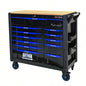 12 - Layer Drawer Multi - purpose Car, With Wheels, Wooden Countertops