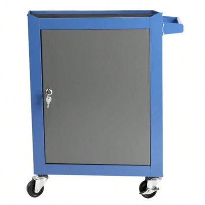 Rolling Garage Workshop Organizer: Detachable 3 Drawer Chest with Large Storage Cabinet and Adjustable Shelf