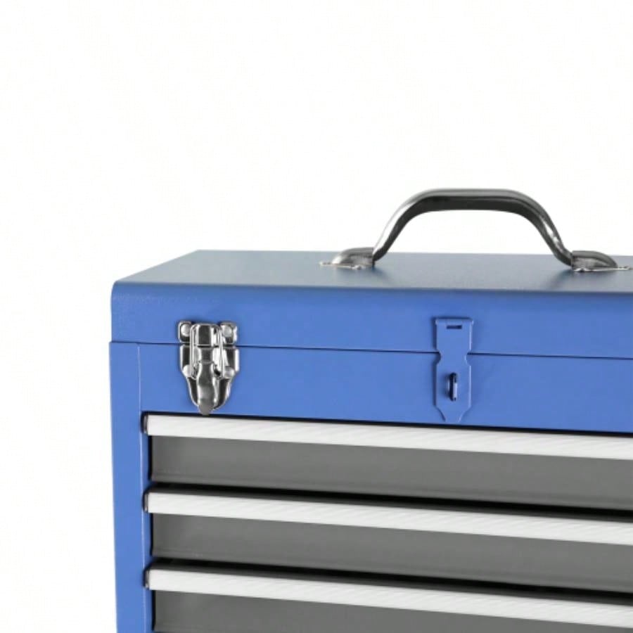 Rolling Garage Workshop Organizer: Detachable 3 Drawer Chest with Large Storage Cabinet and Adjustable Shelf